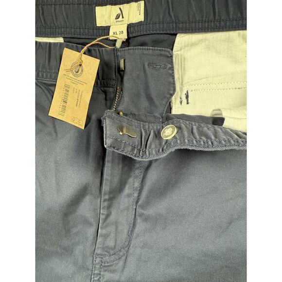 Amazon Aware Casual Men's Elasticated Waist Chino Pant Size XL / 28 Navy Blue - Picture 4 of 14